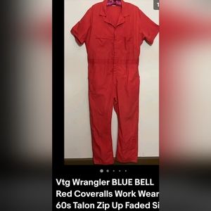 Vtg 60s Blue Bell Coveralls